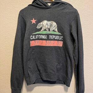 California Republic Grey Hoodie Size Small